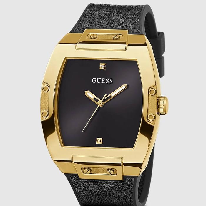 Jam Tangan Pria Guess Phoenix GW0386G3 Black Gold