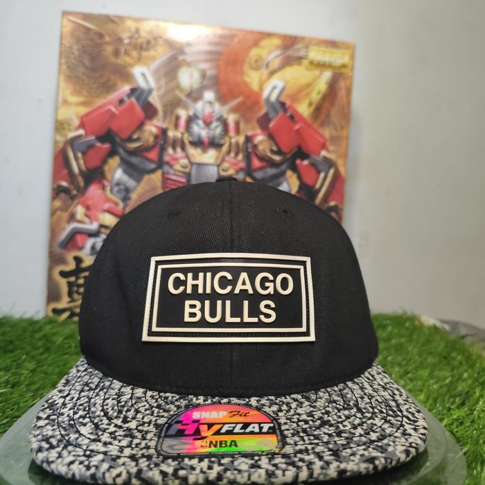 topi Nba chicago Bulls patch karet