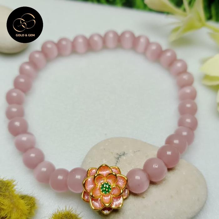 Gelang Gold and Gem lotus 24k