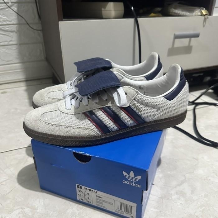 Adidas Samba OG LT Crystals white navy size 43 not nike p6000 salomon xt6 salomon new balance 550 cr