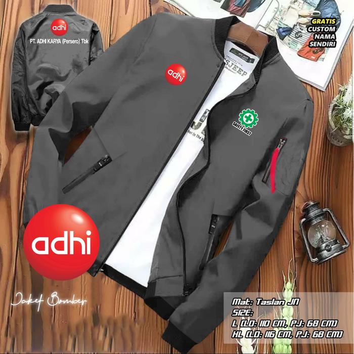 jaket BOMBER ADHI KARYA / JAKET BOMBER ADHI KARYA TERBARU / JAKET PRIA WANITA ADHI KARYA
