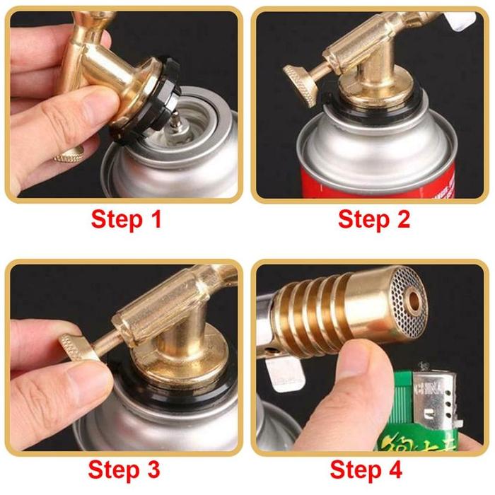 Gas Torch Flame Gun Blow Torch Portable Kepala Las Full Kuningan