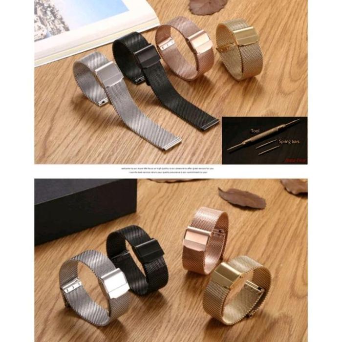 TERLARIS STRAP ANTI KARAT - Rantai Pasir Tali jam tangan Daniel Wellington Mesh Strap Rantai Pasir a