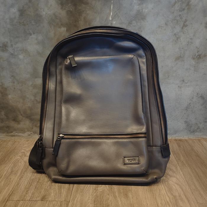 TUMI Harrison Bates business backpack genuine leather