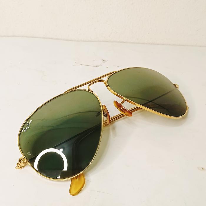 rayban bL USA original lensa G15 size 5814 frame Arista glod