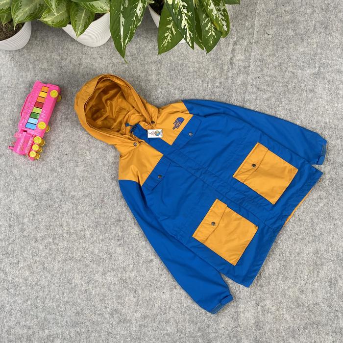 Jacket outdoor parka anak the North Face biru orange cakep