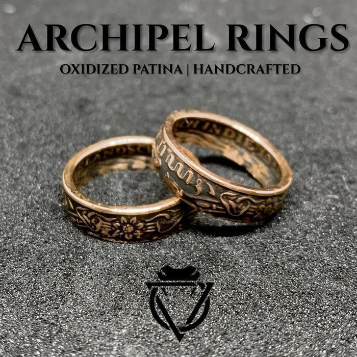 Cincin Pria Vintage 1 Cent Hindia Belanda – Ring Coin Kuno | ViceRings