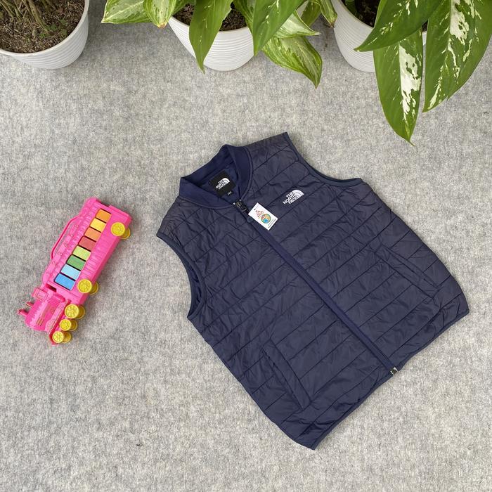 Vest rompi puffer bulu angsa anak the North Face navy