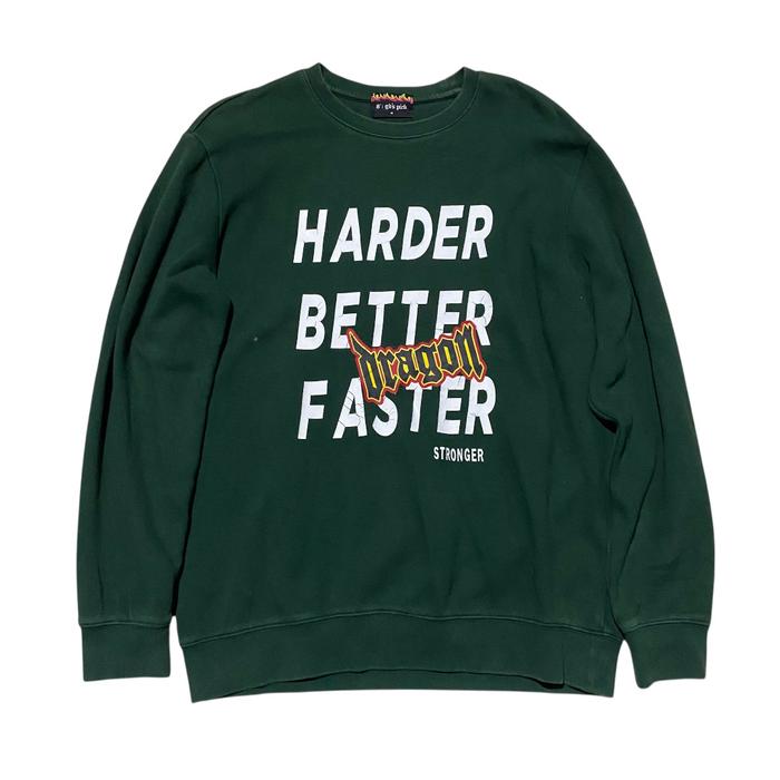 8seconds G dragon harder better faster green crewneck
