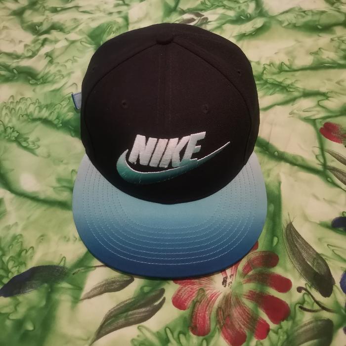 Topi NIKE TRUE/ Warna Gradasi/ Hitam Biru Tosca (ORIGINAL)