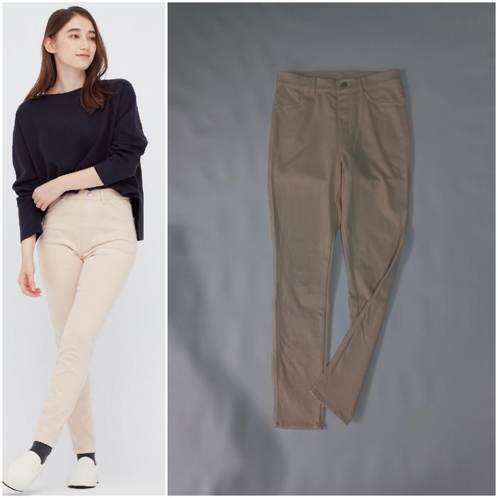 UNIQLO Heattech Ultra Stretch Legging Pants (Beige Size L)