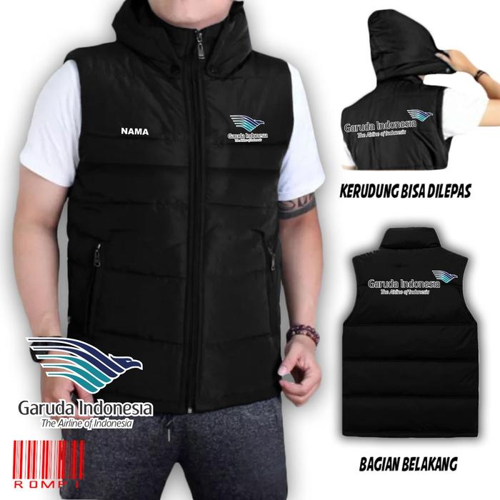 JAKET ROMPI KEMBUNG GARUDA INDONESIA TERBARU / ROMPI DISTRO KEREN / JAKET PRIA WANITA / JAKET ROMPI