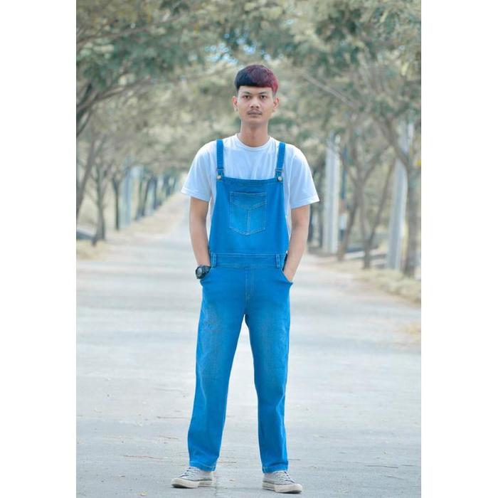Ekstra Orinal Baju Overall Jumper Celana Kodok Mon Mario Bross Bros Angkle Ankle Kodok Monyet Montir
