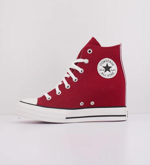Converse Chuck Taylor All Star Wedge Platform Lifted Crochet Laces Embroidery Days Ahead