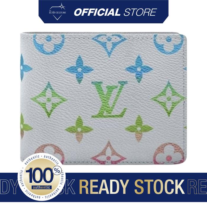 LV Iridescent Gradient White Wallet / Dompet Branded Original