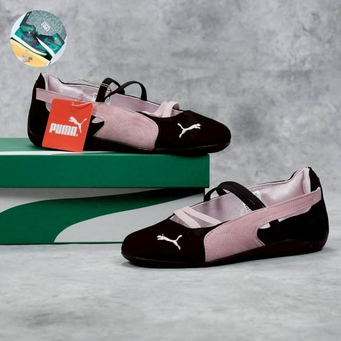 SEPATU PUMA SPEEDCET BALET BLACK MIST PINK  ORIGINAL VIETNAM ,37
