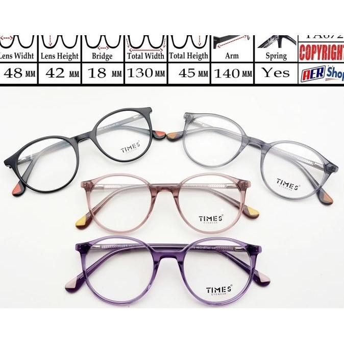 Produk Terbaru Kacamata Original Times Frame Kacamata Minus Korea Unisex Terlaris