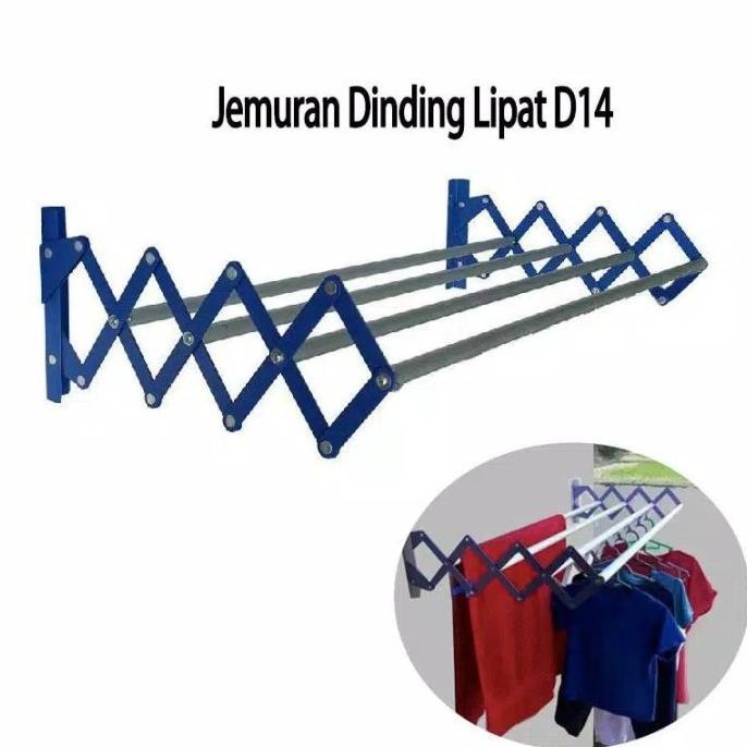 Jemur dinding lipat jemuran lipat tembok jemuran handuk dan jemuran baju 75cm