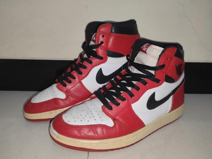 AJ1 High Chicago, Size 47.5/31cm China (2nd Kondisi 80%)