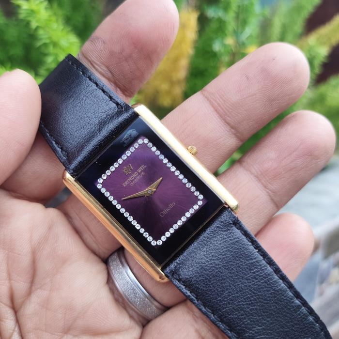 RAYMOND WEIL 3770 OTHELLO MENS DIAMOND - BEAUTIFUL PURPLE DIAL (EXTREME RARE)