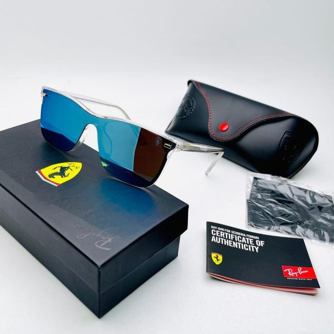 Produk Terbaru New Kacamata Sangglass Hitam Rayban006 Edition Ferrari 7720 Polarized + Uv400 Antirad