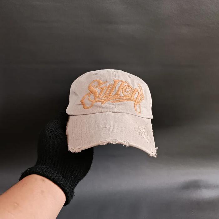 Topi Ripped Cap Unisex Pria Wanita SULLEN Coklat