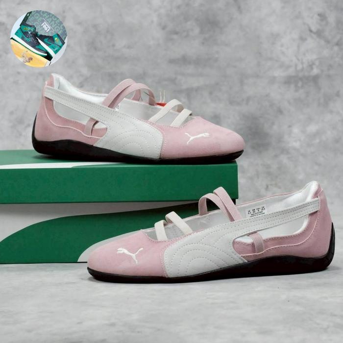 SEPATU PUMA SPEEDCAT BALLET PINK WHITE ORIGINAL VIETNAM -37