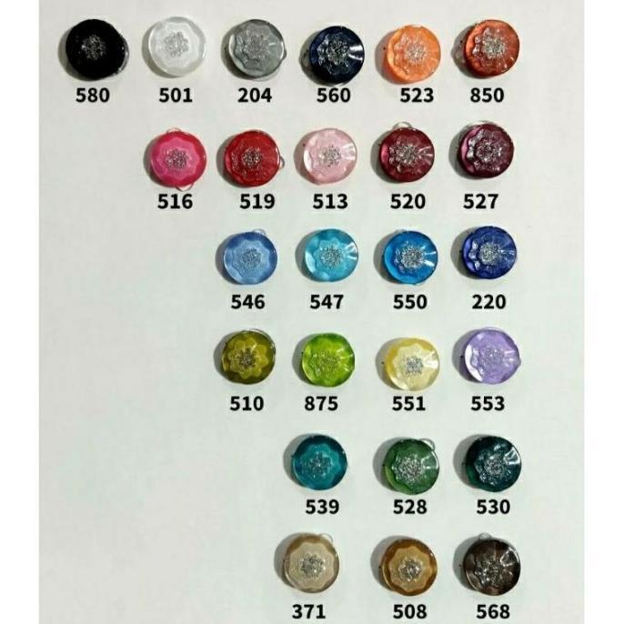 Kancing Hias kancing blush wanita BU ukuran 15mm per gross(144biji)