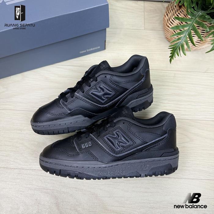 NB 550 boys sneakers shoes - black (GRADE SCHOOL) Original Resmi