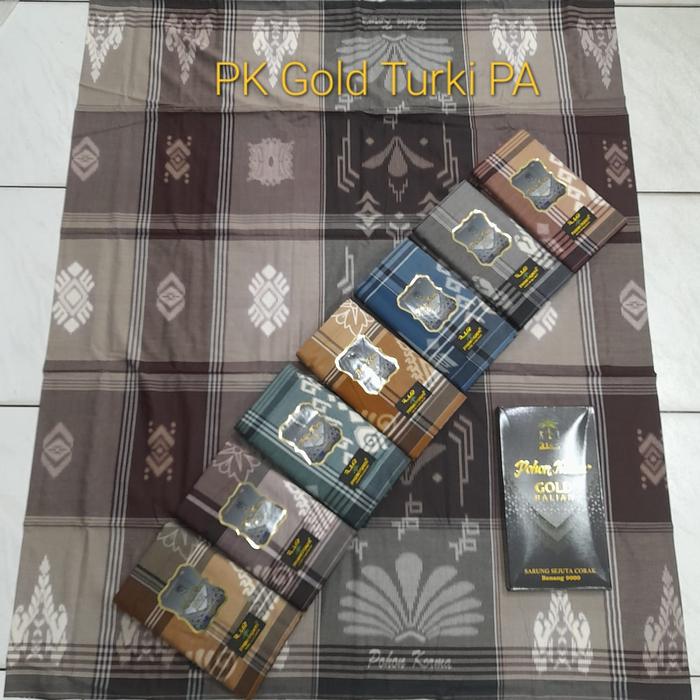 sarung pohon kurma gold kembang