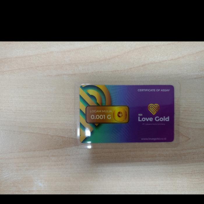 Emas minigold 0.001gram.