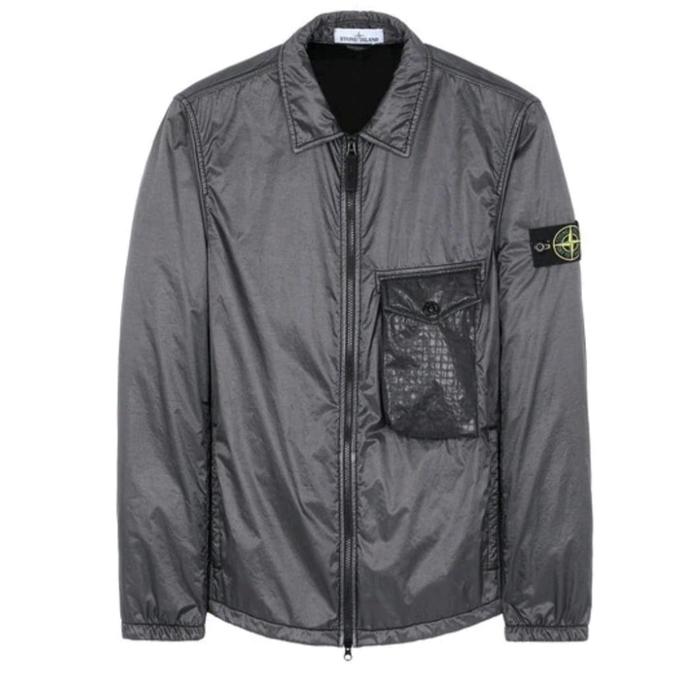 Stone Island Overshirt Lamy flock black