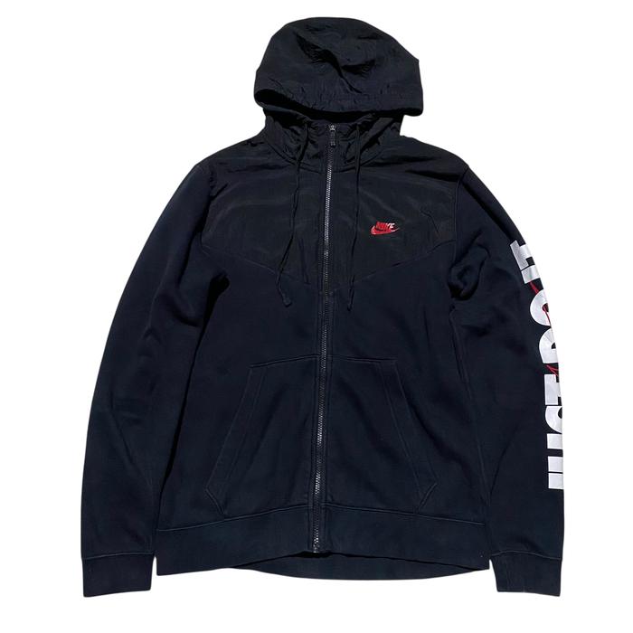 Nike HBR JDI spellout black zip hoodie