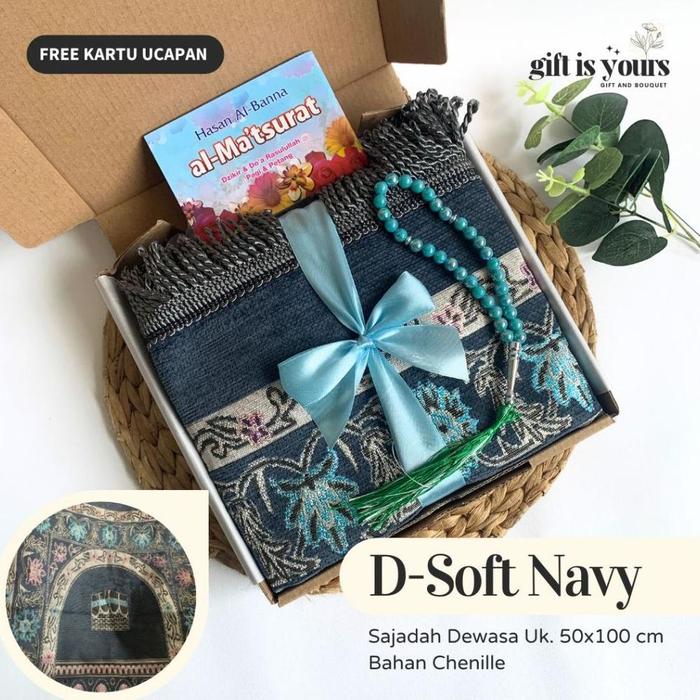 Hampers Gift Box Hadiah Kado Souvenir Sajadah Tasbih Doa Dzikir Muslim Muslimah Ulang Tahun, Lebaran