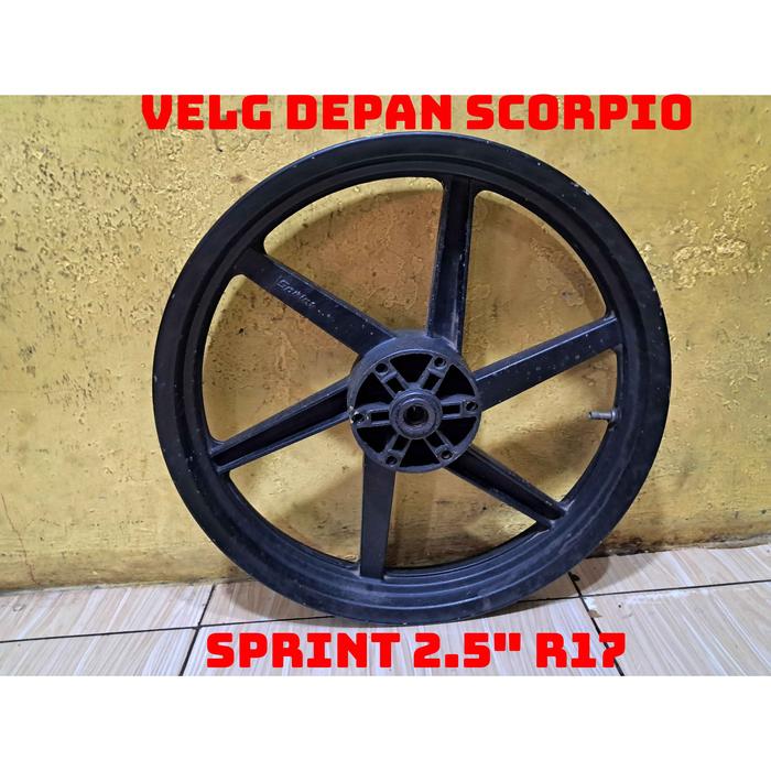 velg depan yamaha scorpio lebar 250 ring 17 2nd copotan