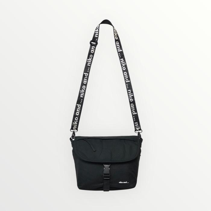 Niko And... Japan Rubber Patch Sling Bag Black