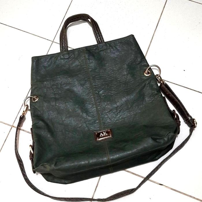 ANNE KLEIN 2 WAY FOLD OVER SLING TOTE BAG