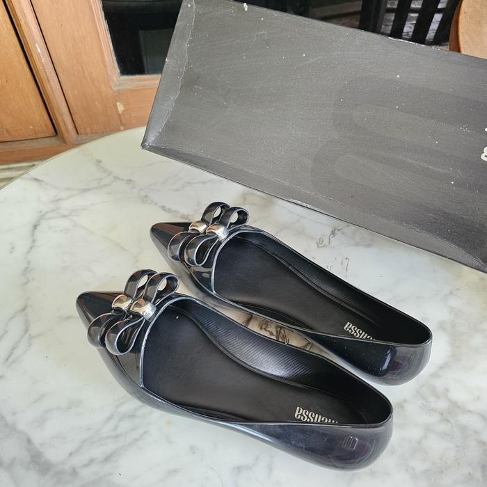 preloved Melissa Pointy Flats black