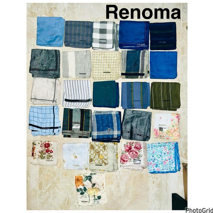 Saputangan Branded Renoma Pierre Cardin Pierre Balmain Import