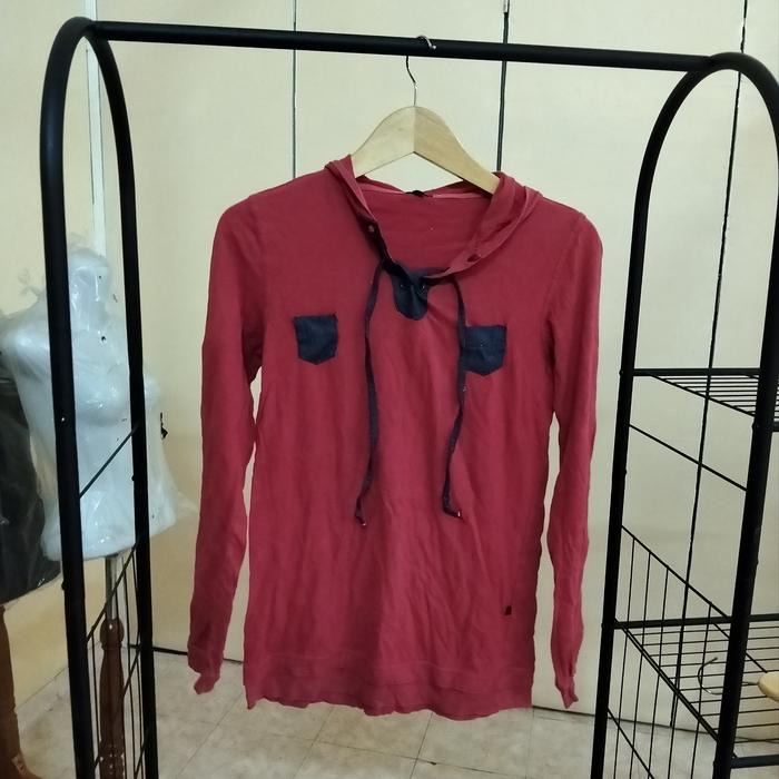 nevada original size L hoodie kaos lengan panjang baju wanita preloved
