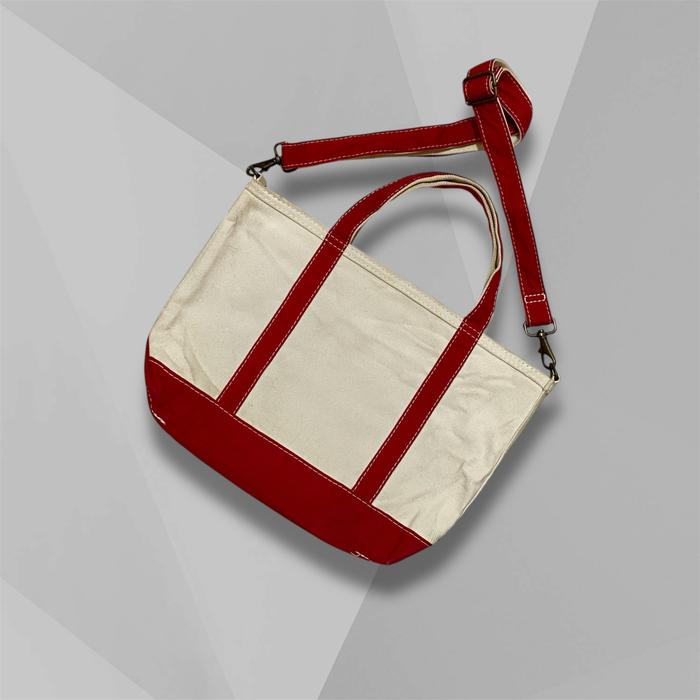 LL Bean Boat 2 Way Hard Canvas Tote Bag
