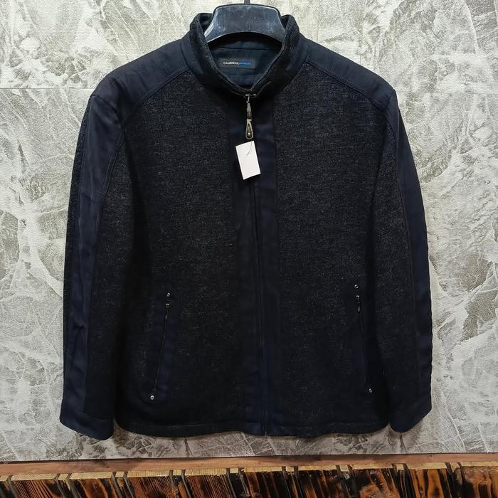 jaket sherpa CAMBRIDGE MEMBERS size L hitam polos hangat original bagus keren murah