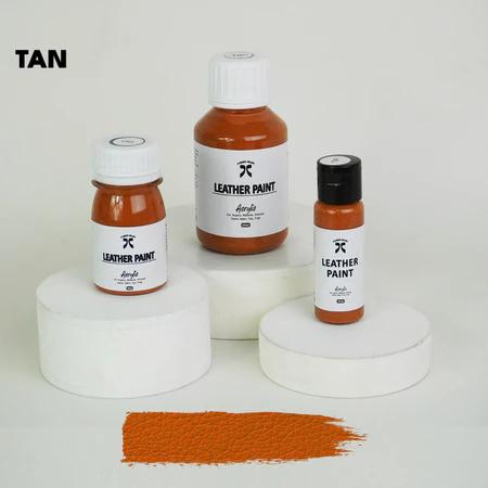 cat sepatu warna tan cat tas canvas kulit sintetis paint 40ml