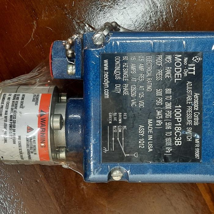 ITT NOE DYN PRESSURE SWITT 100P18C3B