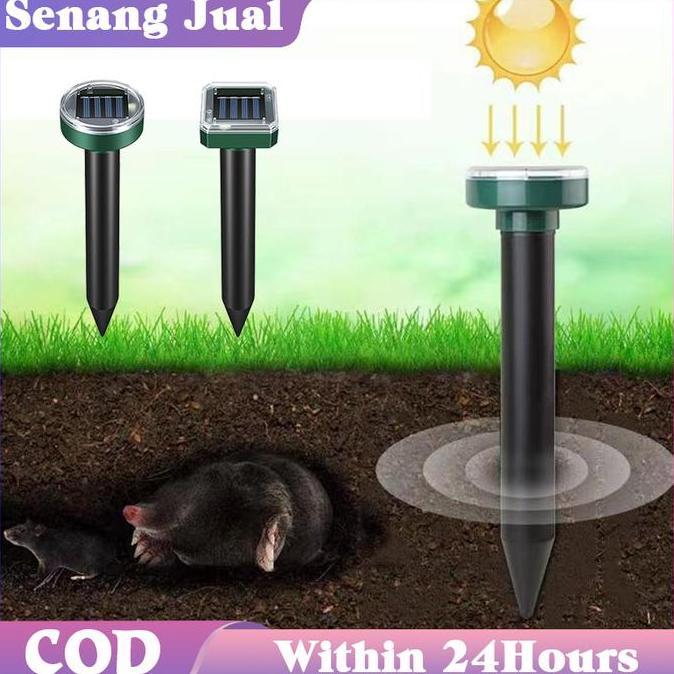 Pengusir Tikus Ultrasonik Energi Matahari / Alat Pengusir Ular Mengusir Untuk Kebun Dan Sawah Tahan 