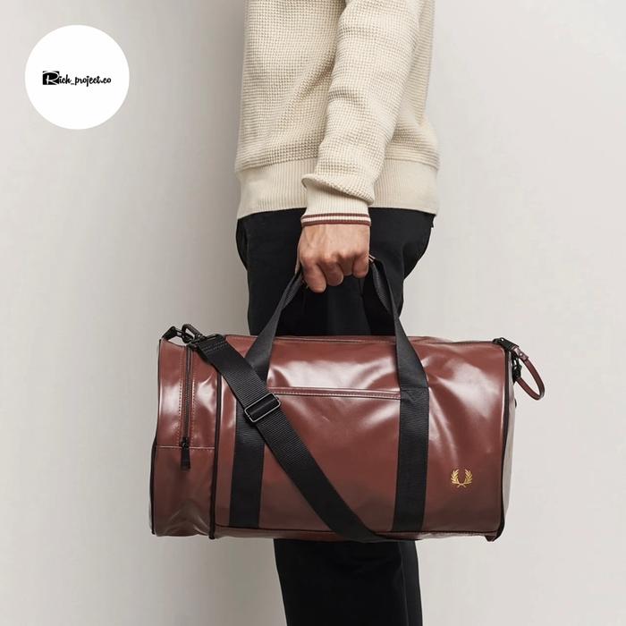 Fred Perry Barrel Bag Brown