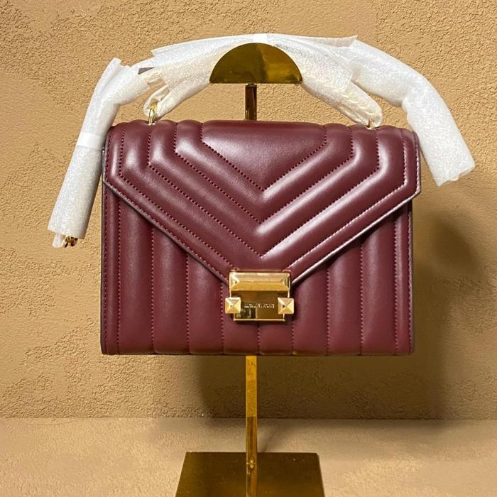 Tas Wanita MK ORIGINAL USA Whitney Medium Quilted Shoulder Bag AUTHENTIC STORE