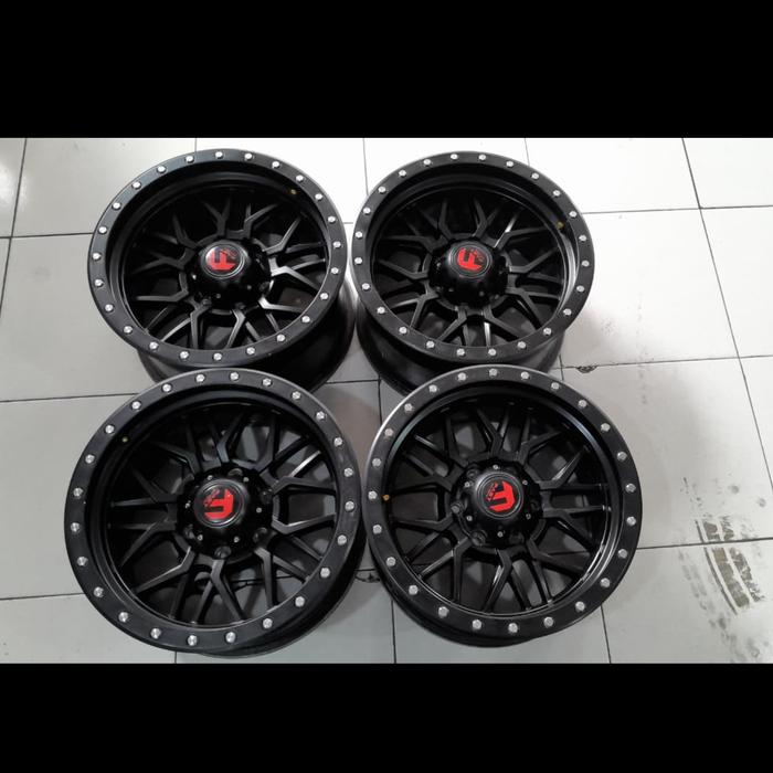 VELG Mobil Second FUEL Ring 17 Lebar 9 lubang 6x139 et 0 Cocok TRITON HILUX FORTUNER STRADA PAJERO D