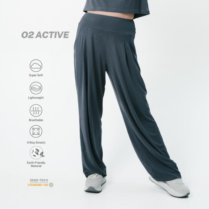 O2 x MR | High Rise Wide Leg Jogger Pants