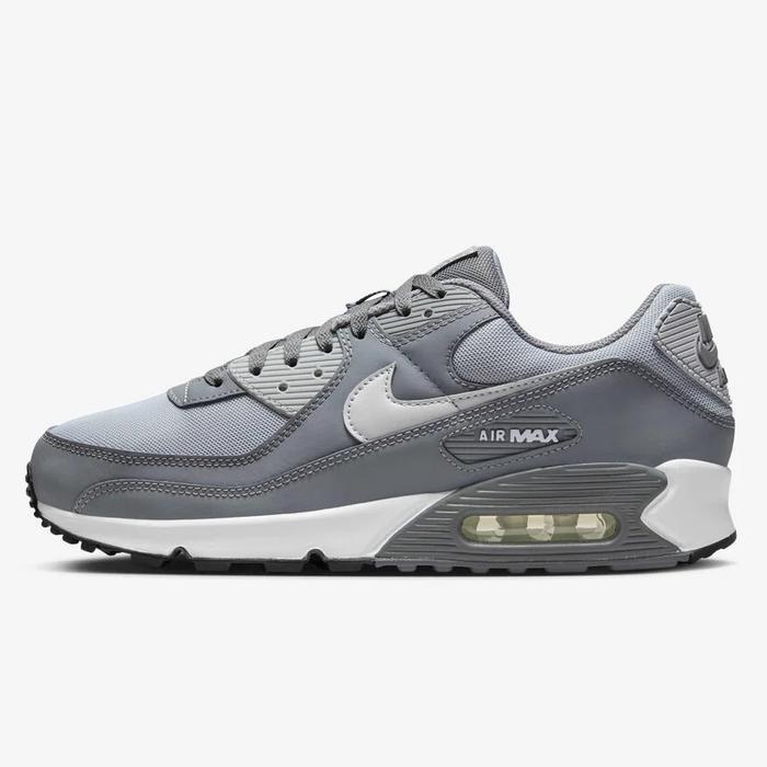 SEPATU SNEAKERS NIKE AIR MAX 90 GREY WHITE ORIGINAL BIG SIZE 45
